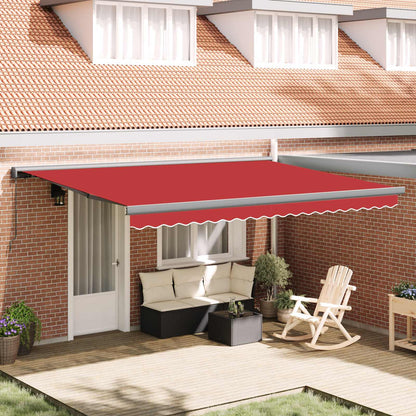 Tenda Retrattile Rosso 4 ×3 m Tela