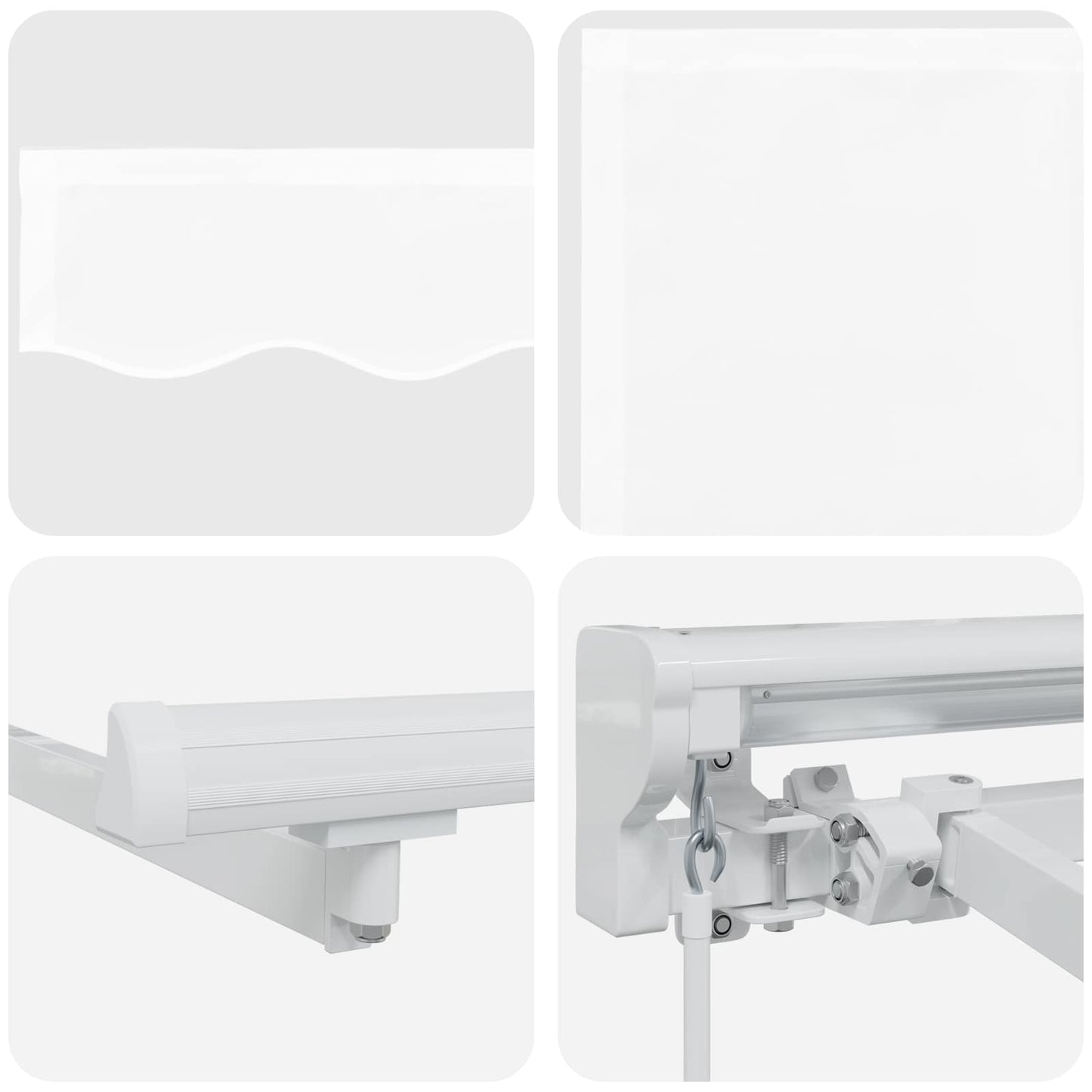 Tenda retrattile manuale Bianco 3 x 2,5 m | homemem39
