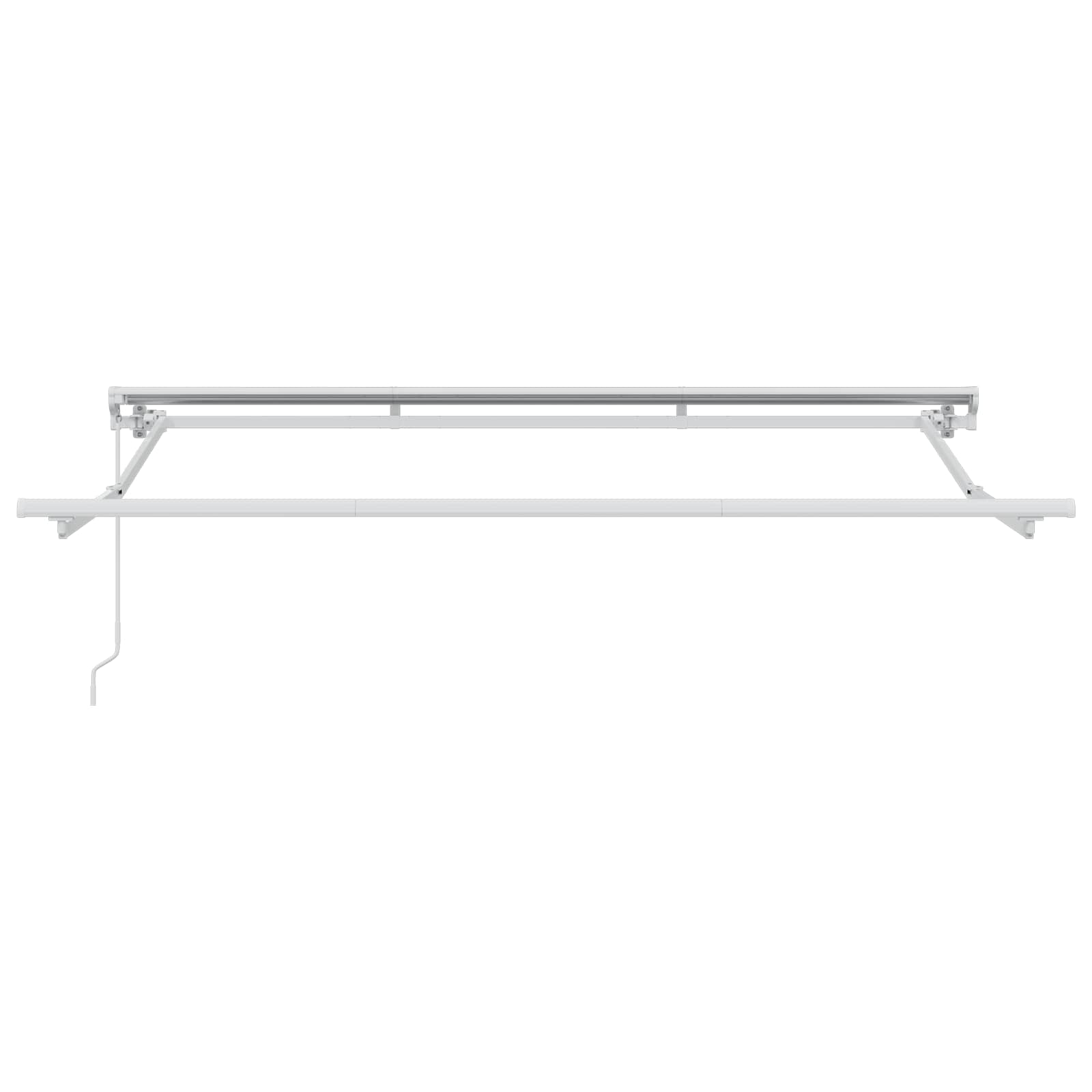 Tenda retrattile manuale Bianco 3 x 2,5 m | homemem39