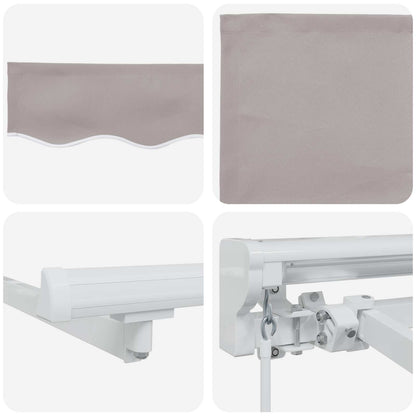 Tenda retrattile manuale Grigio Chiaro 3 x 2,5 m | homemem39