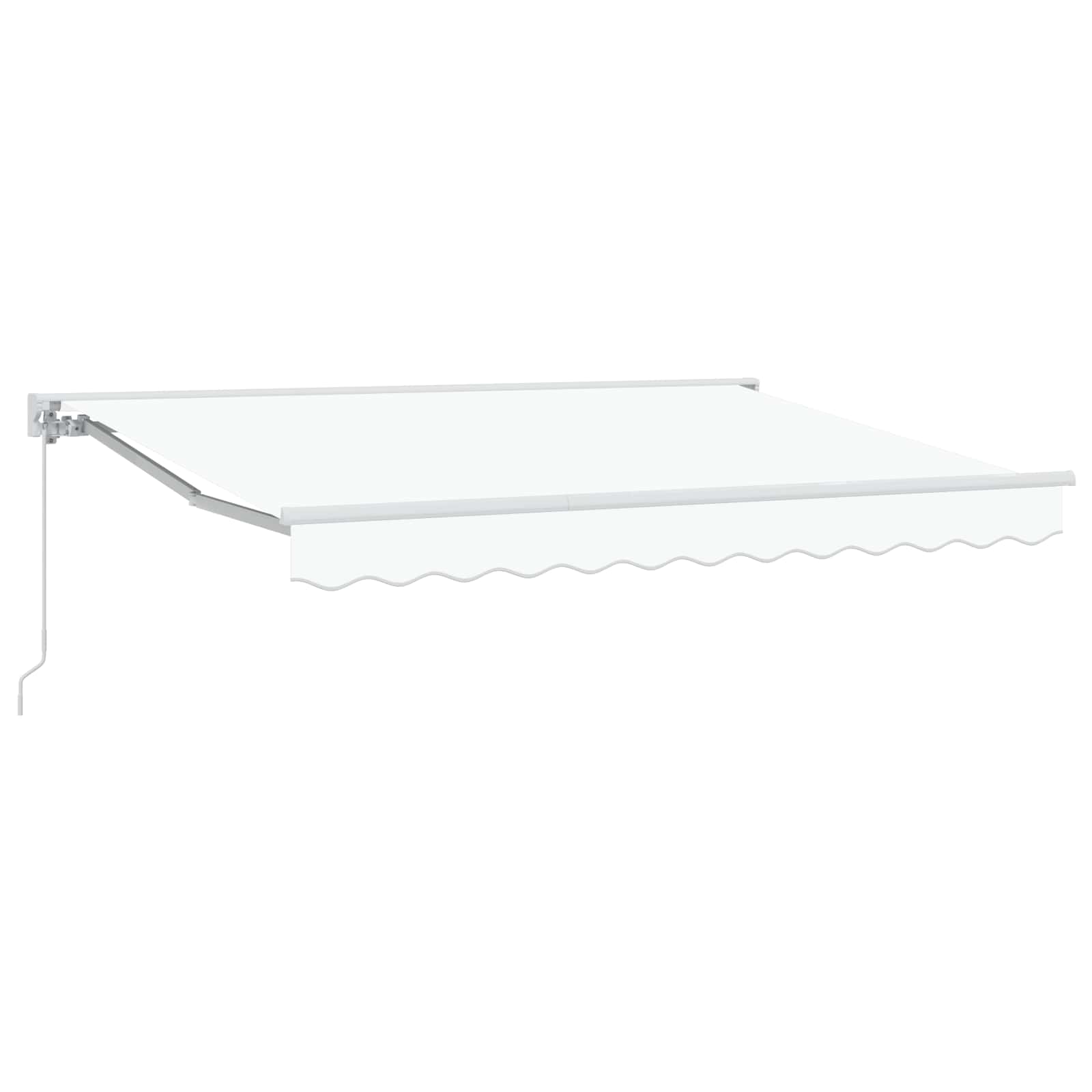 Tenda retrattile manuale Bianco 3,5 x 2,5 m | homemem39