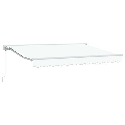 Tenda retrattile manuale Bianco 3,5 x 2,5 m | homemem39