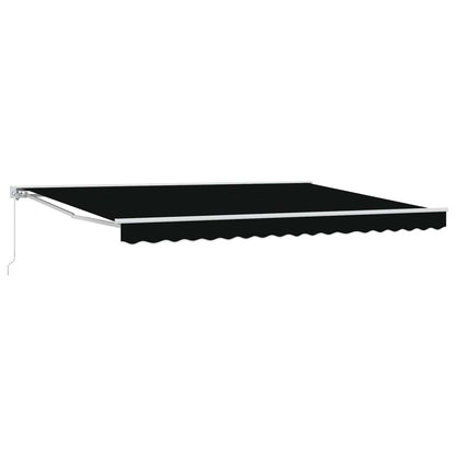 Tenda retrattile manuale Nero 4 × 3 m