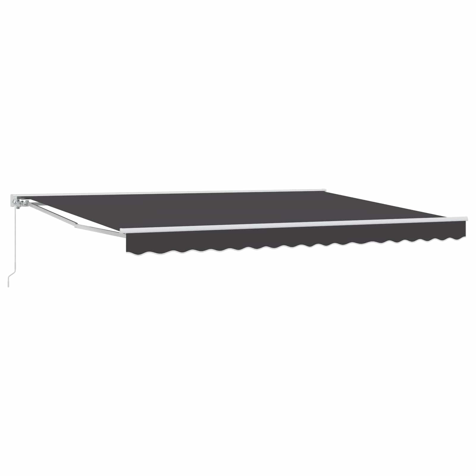 Tenda retrattile manuale Antracite 4 × 3,5 m | homemem39
