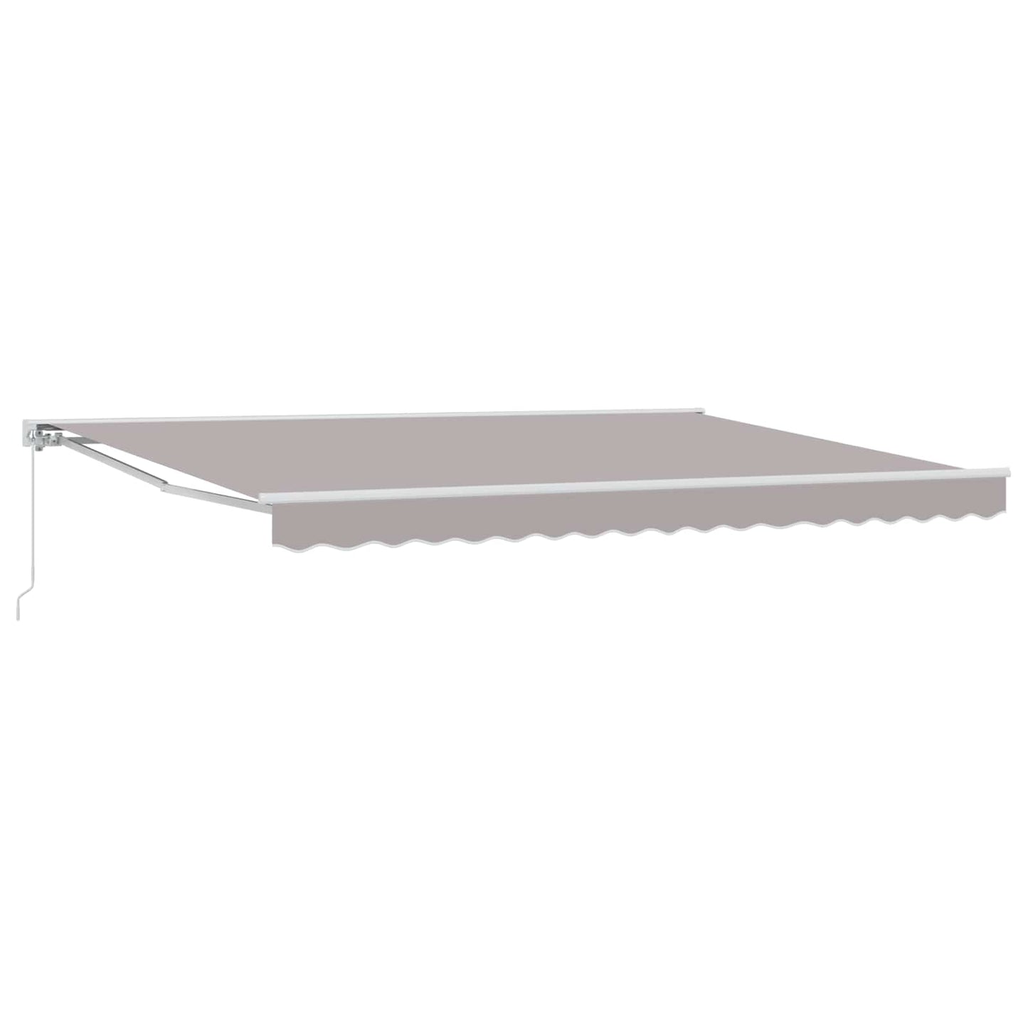 Tenda retrattile manuale Grigio Chiaro 4 × 3,5 m | homemem39
