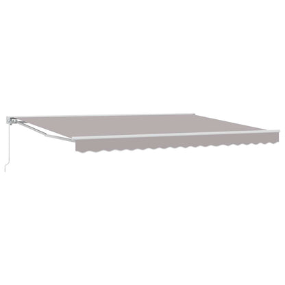 Tenda retrattile manuale Grigio Chiaro 4 × 3,5 m | homemem39