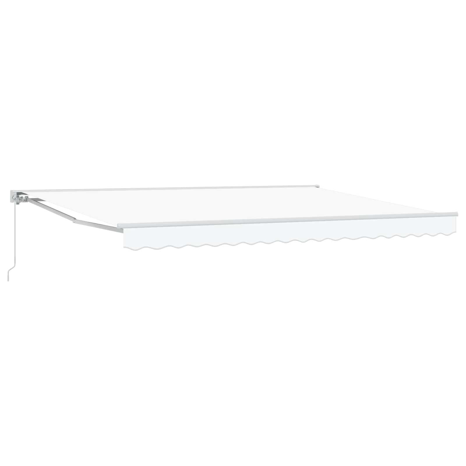 Tenda retrattile manuale Bianco 5 x 3 m | homemem39