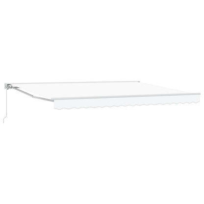 Tenda retrattile manuale Bianco 5 × 3,5 m | homemem39