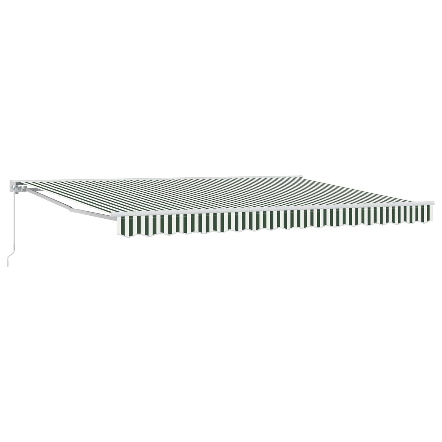Tenda retrattile manuale Verde e Bianco 5 × 3,5 m | homemem39