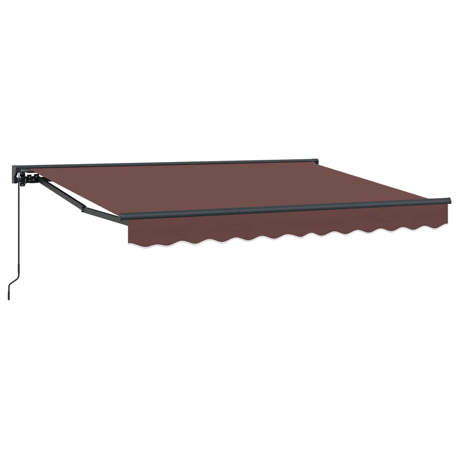 Tenda retrattile manuale Marrone 2,5 x 2 m | homemem39