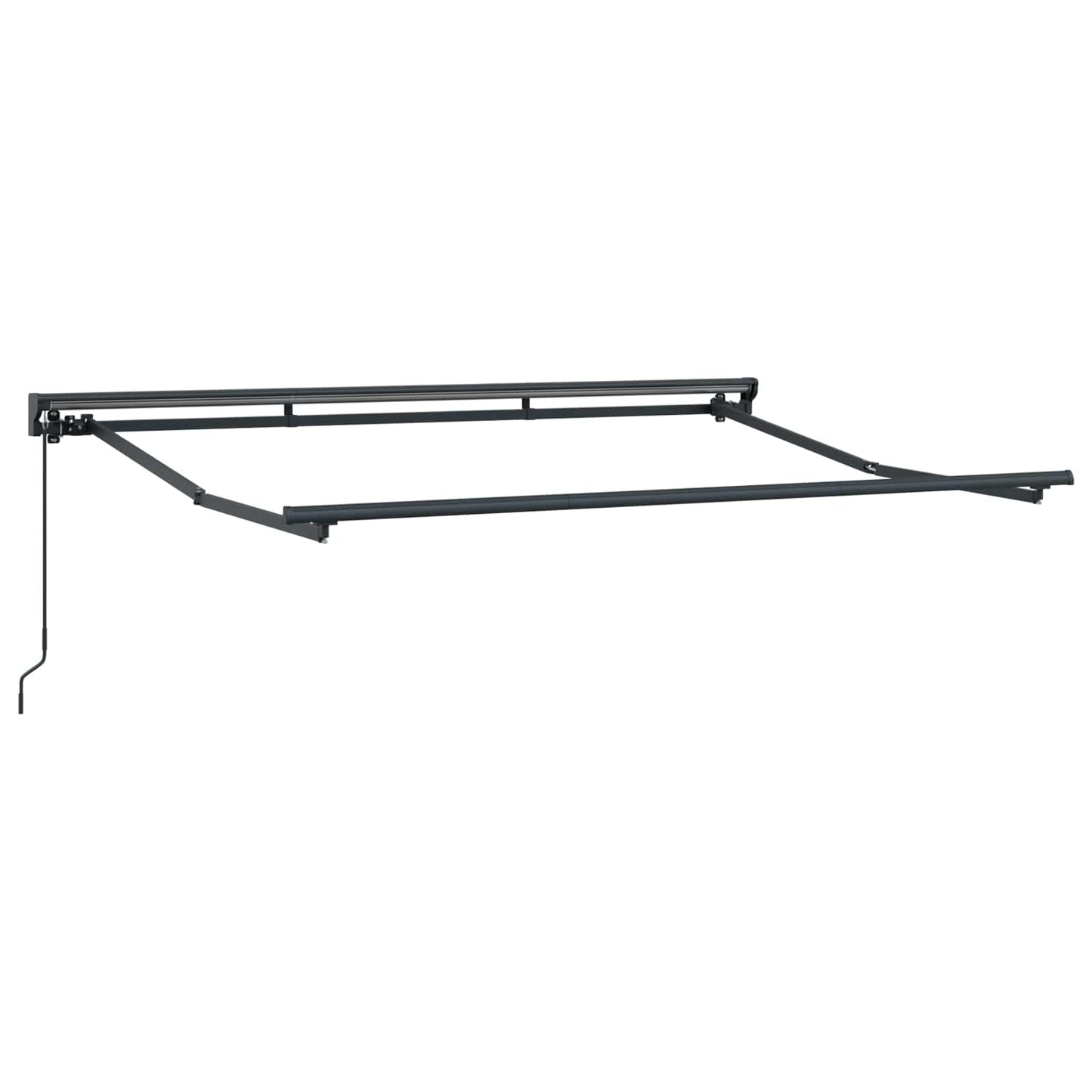 Tenda retrattile manuale Antracite e Bianco 3,5 x 2 m | homemem39