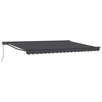 Tenda retrattile manuale Antracite 4 × 3,5 m | homemem39