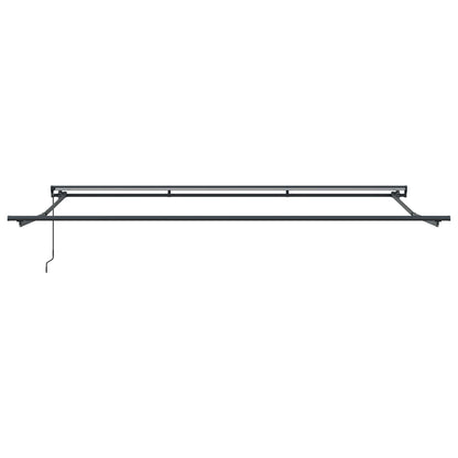 Tenda retrattile manuale Antracite e Bianco 4 × 3,5 m | homemem39
