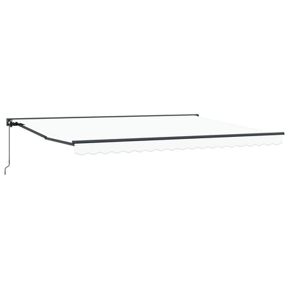 Tenda retrattile manuale Bianco 4 × 3,5 m | homemem39