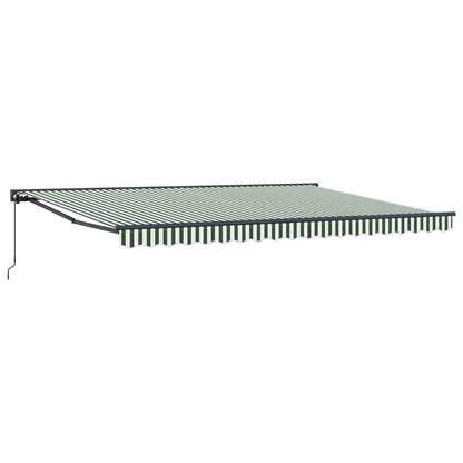 Tenda retrattile manuale Verde e Bianco 4 × 3,5 m | homemem39