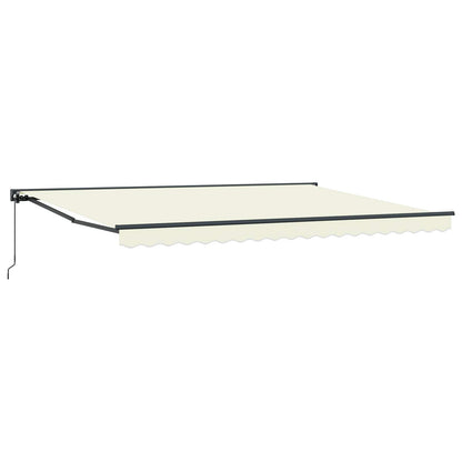 Tenda retrattile manuale Crema 4,5 × 3,5 m | homemem39