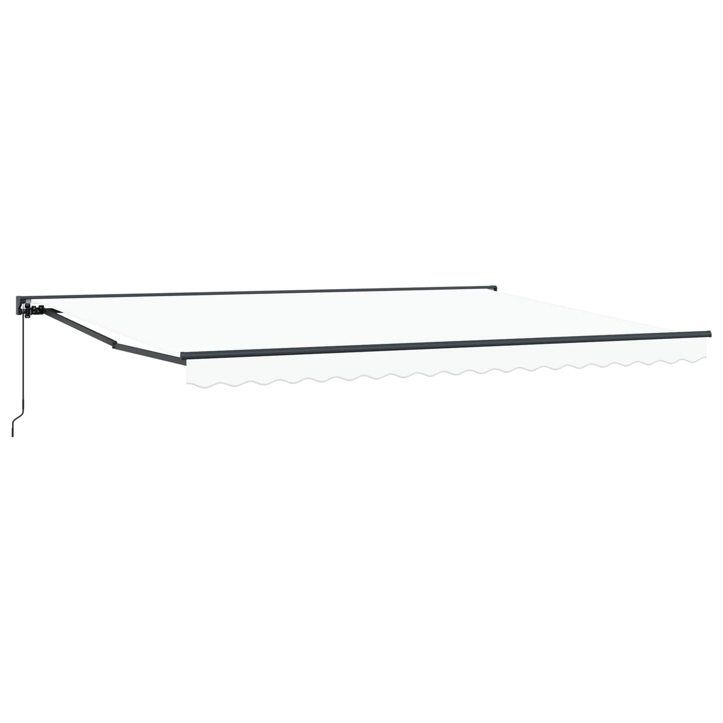 Tenda retrattile manuale Bianco 4,5 × 3,5 m | homemem39