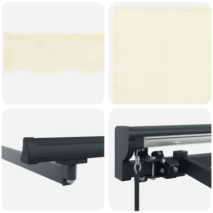 Tenda retrattile manuale Crema 5 × 3,5 m | homemem39
