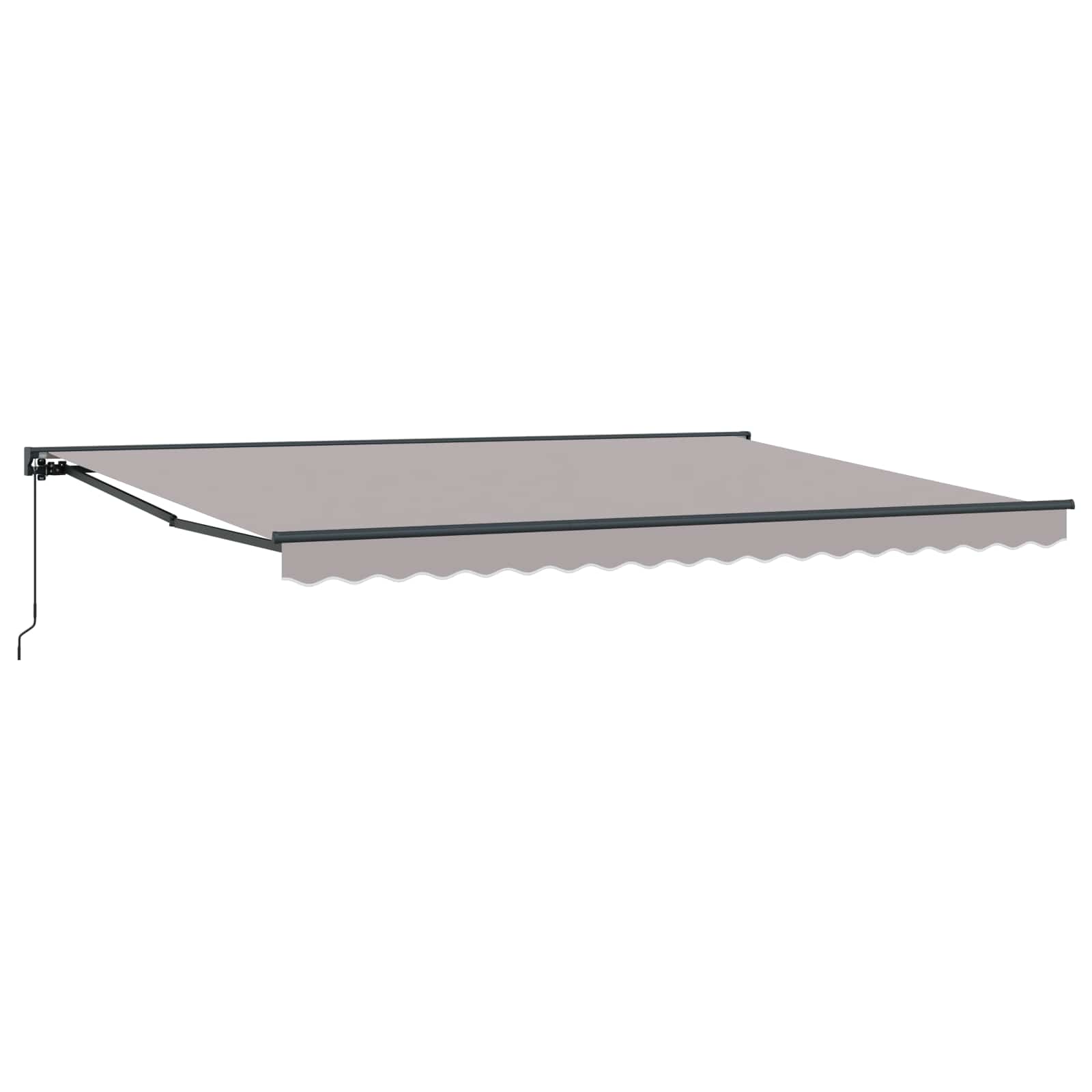 Tenda retrattile manuale Grigio Chiaro 5 × 3,5 m | homemem39