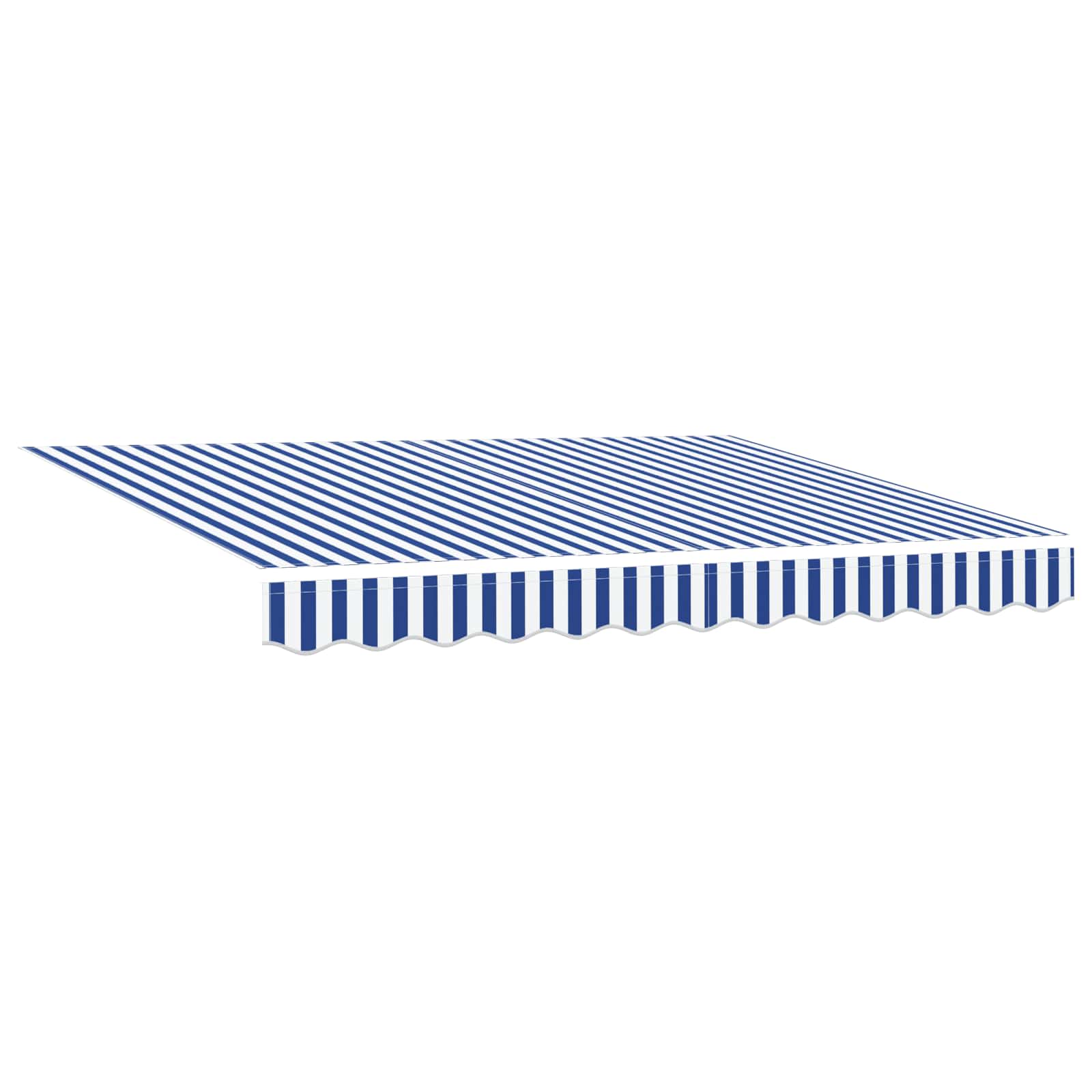 Cornice per Tenda Manuale con LED Blu e Bianco 2,5 x 2 m | homemem39