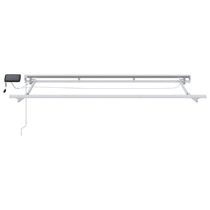 Cornice per Tenda Manuale con LED Blu e Bianco 2,5 x 2 m | homemem39