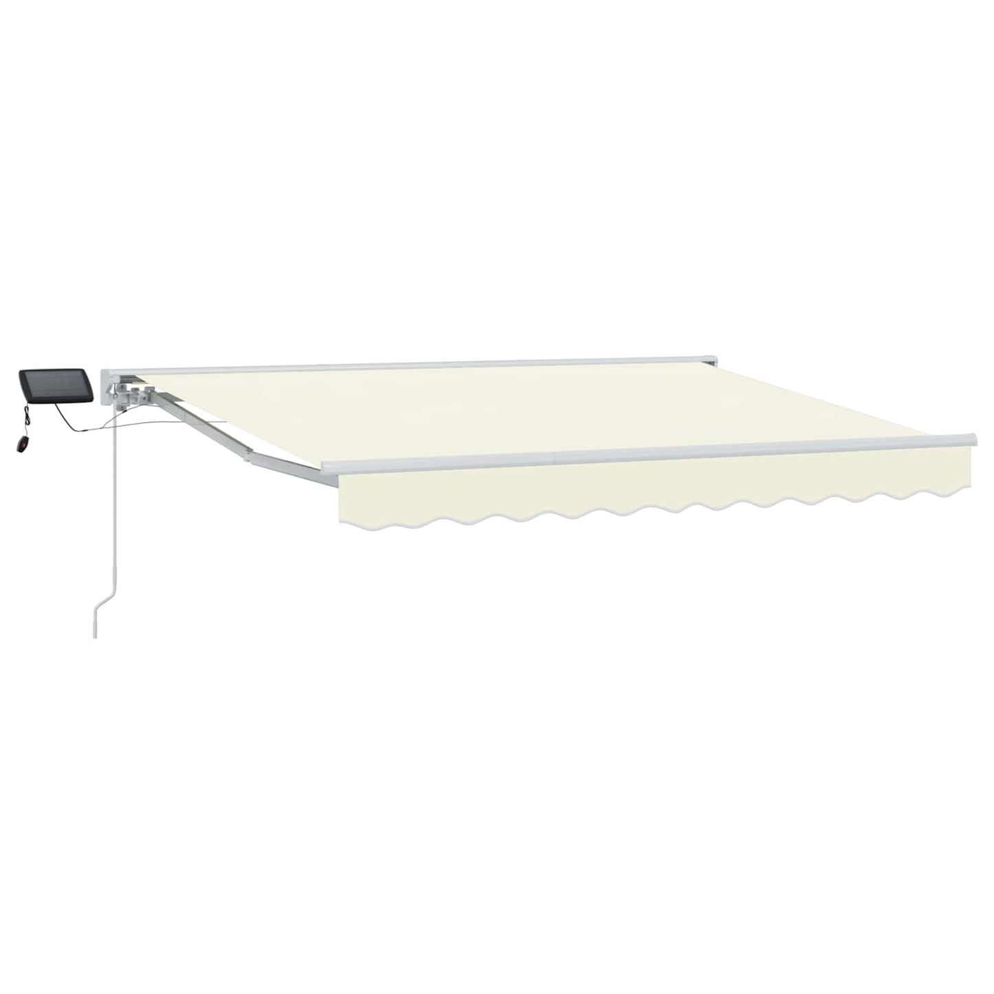 Cornice per Tenda Manuale con LED Crema e Bianco 2,5 x 2 m | homemem39
