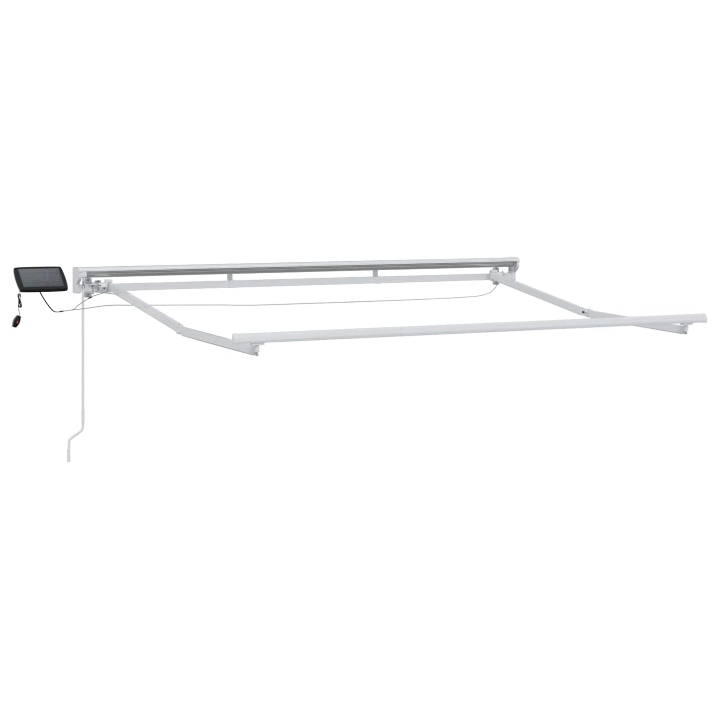 Cornice per Tenda Manuale con LED Crema e Bianco 2,5 x 2 m | homemem39