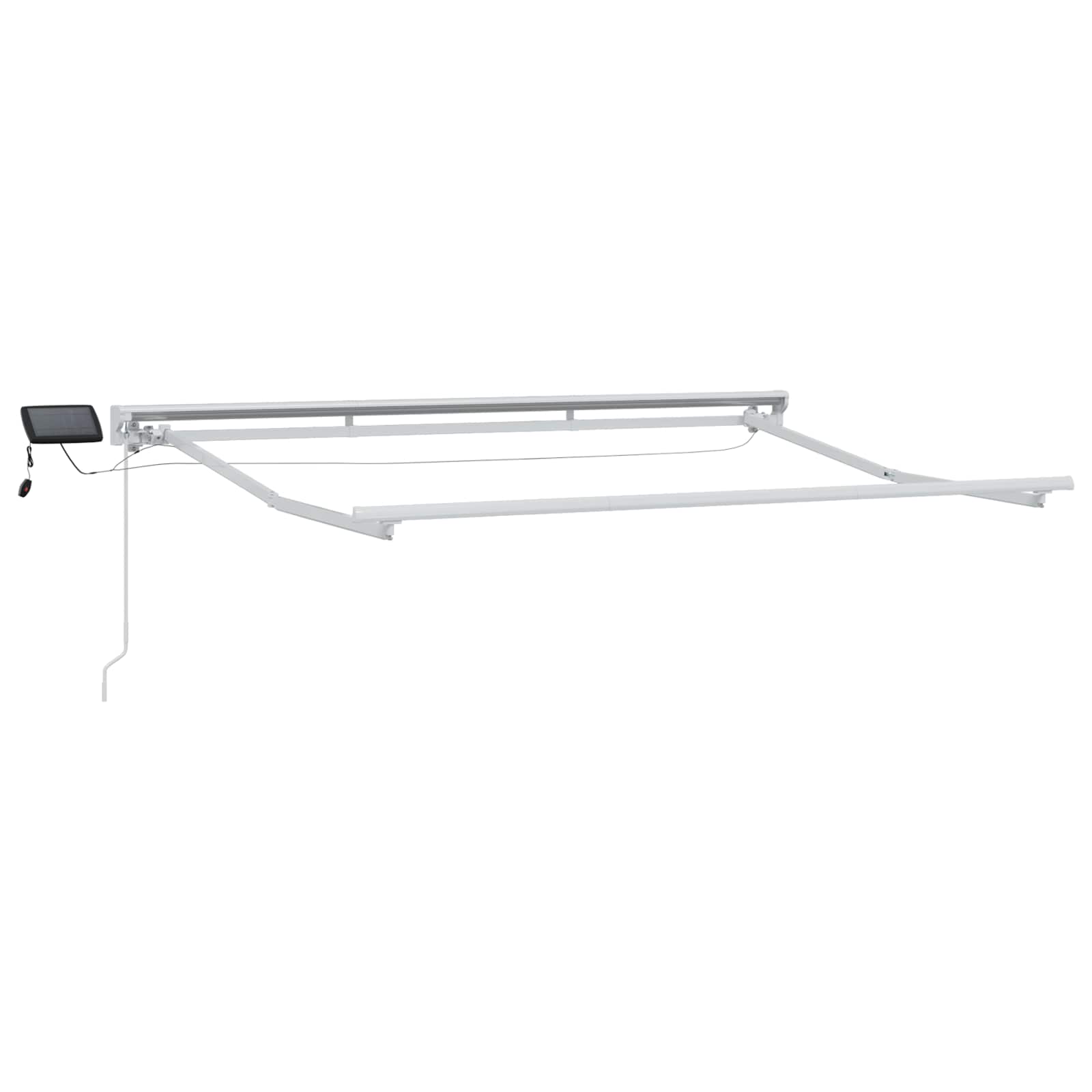 Cornice per Tenda Manuale con LED Crema e Bianco 2,5 x 2 m | homemem39