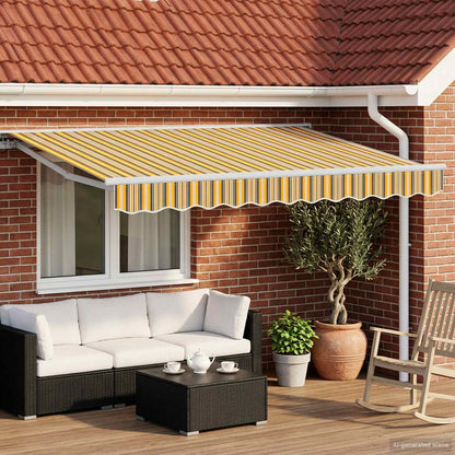 Cornice per Tenda Manuale con LED 3,5 x 2 m | homemem39