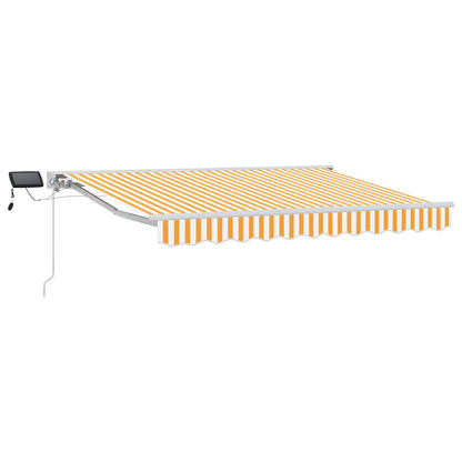 Cornice per Tenda Manuale con LED Giallo e Bianco 3 x 2,5 m | homemem39