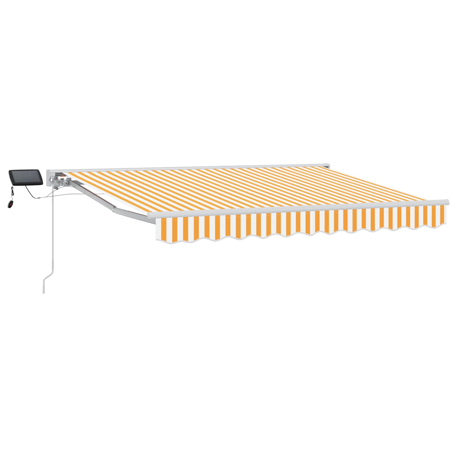 Cornice per Tenda Manuale con LED Giallo e Bianco 3,5 x 2,5 m | homemem39