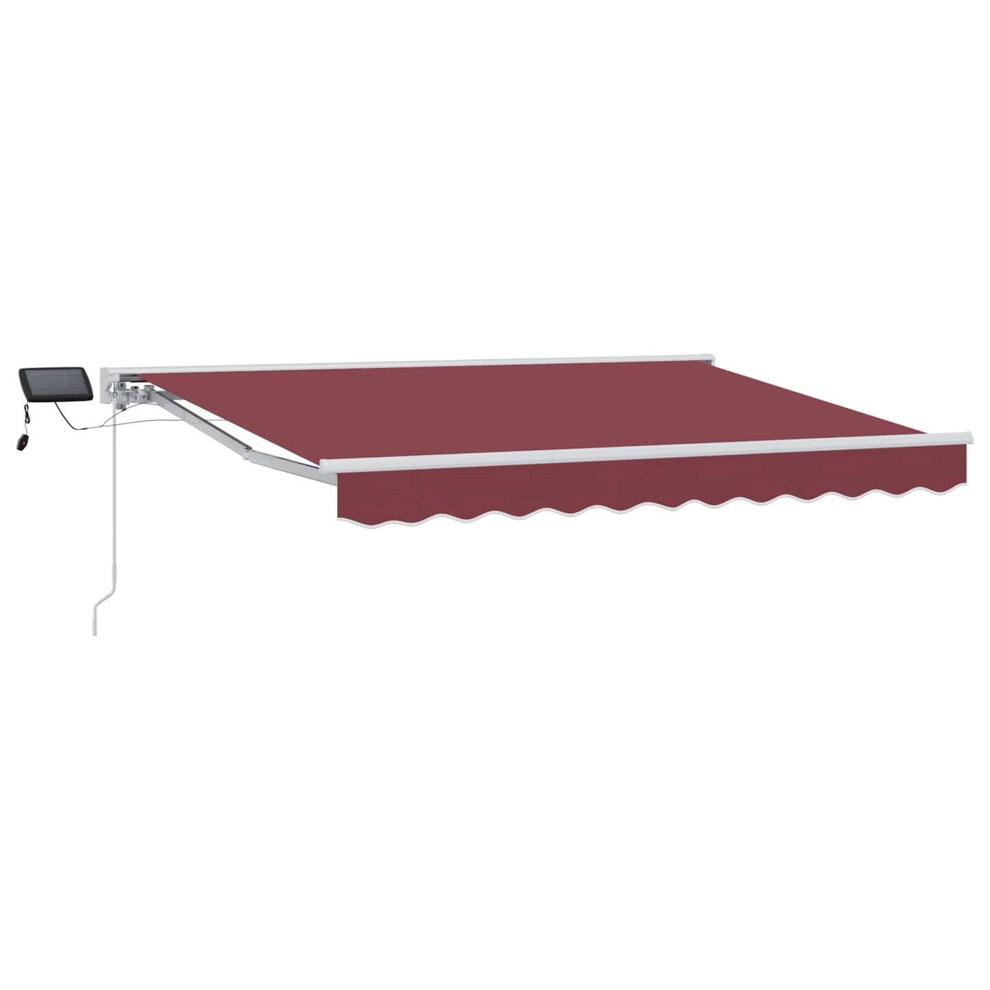 Cornice per Tenda Manuale con LED Borgogna e Bianco 3,5 x 2,5 m | homemem39