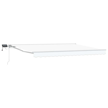 Cornice per Tenda Manuale con LED Bianco 4 × 3 m | homemem39