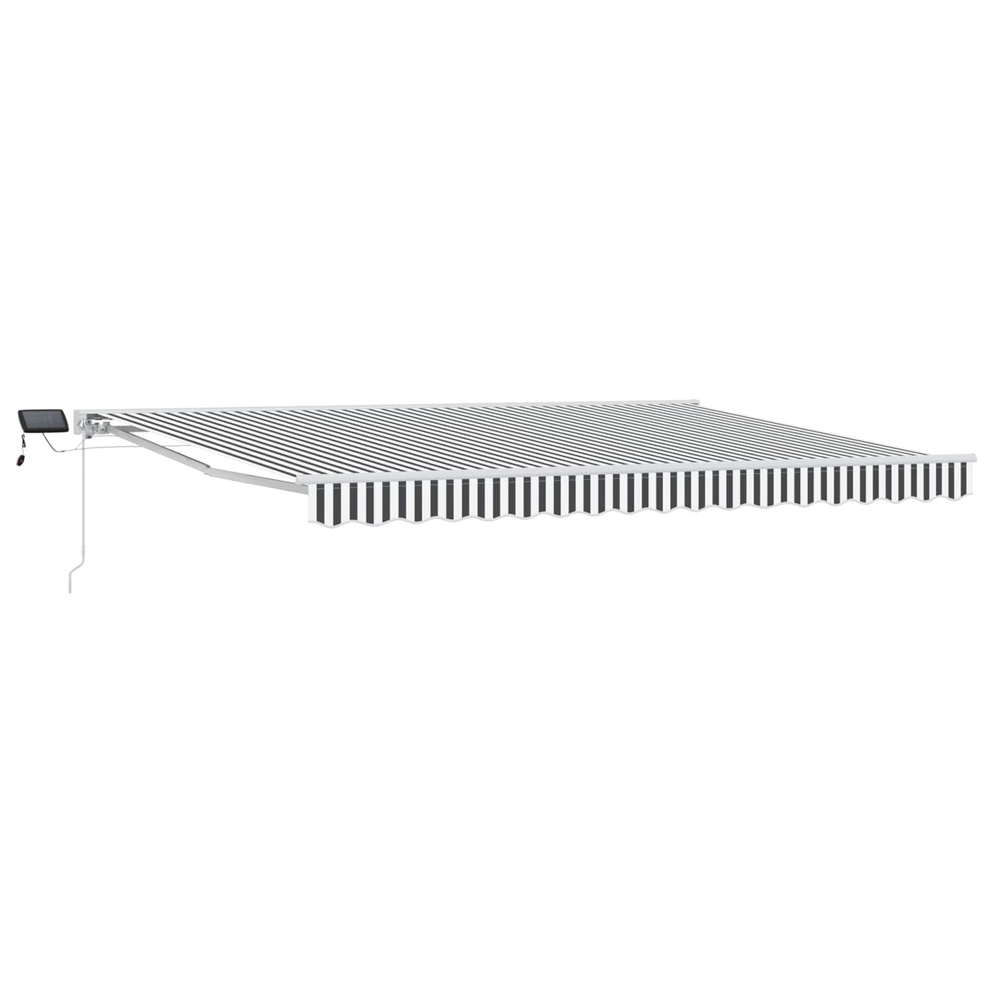 Cornice per Tenda Manuale con LED Antracite e Bianco 4,5 × 3 m | homemem39