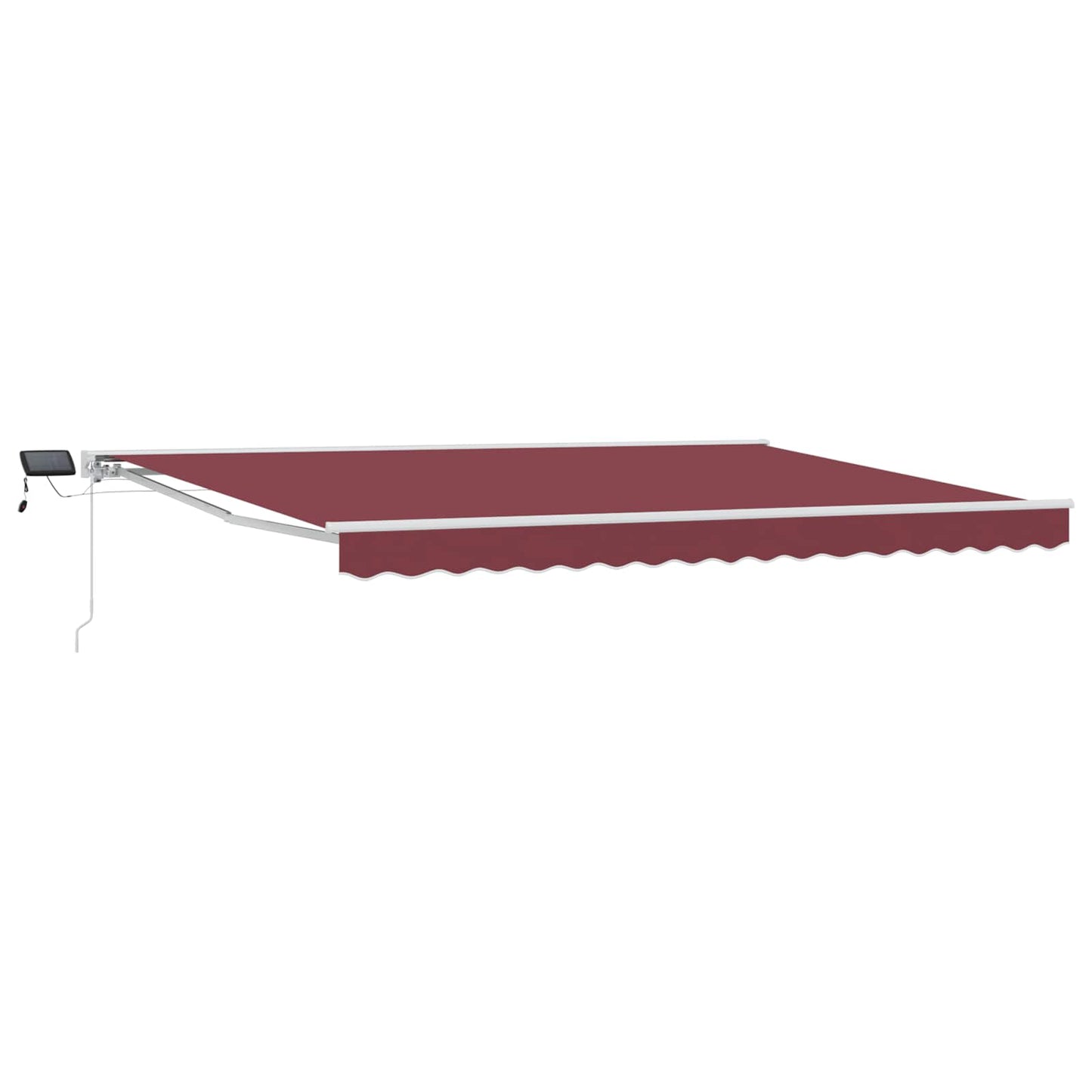 Cornice per Tenda Manuale con LED Borgogna e Bianco 4,5 × 3,5 m | homemem39