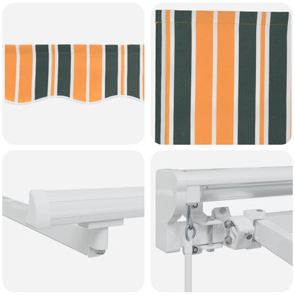Cornice per Tenda Manuale con LED 4,5 × 3,5 m | homemem39