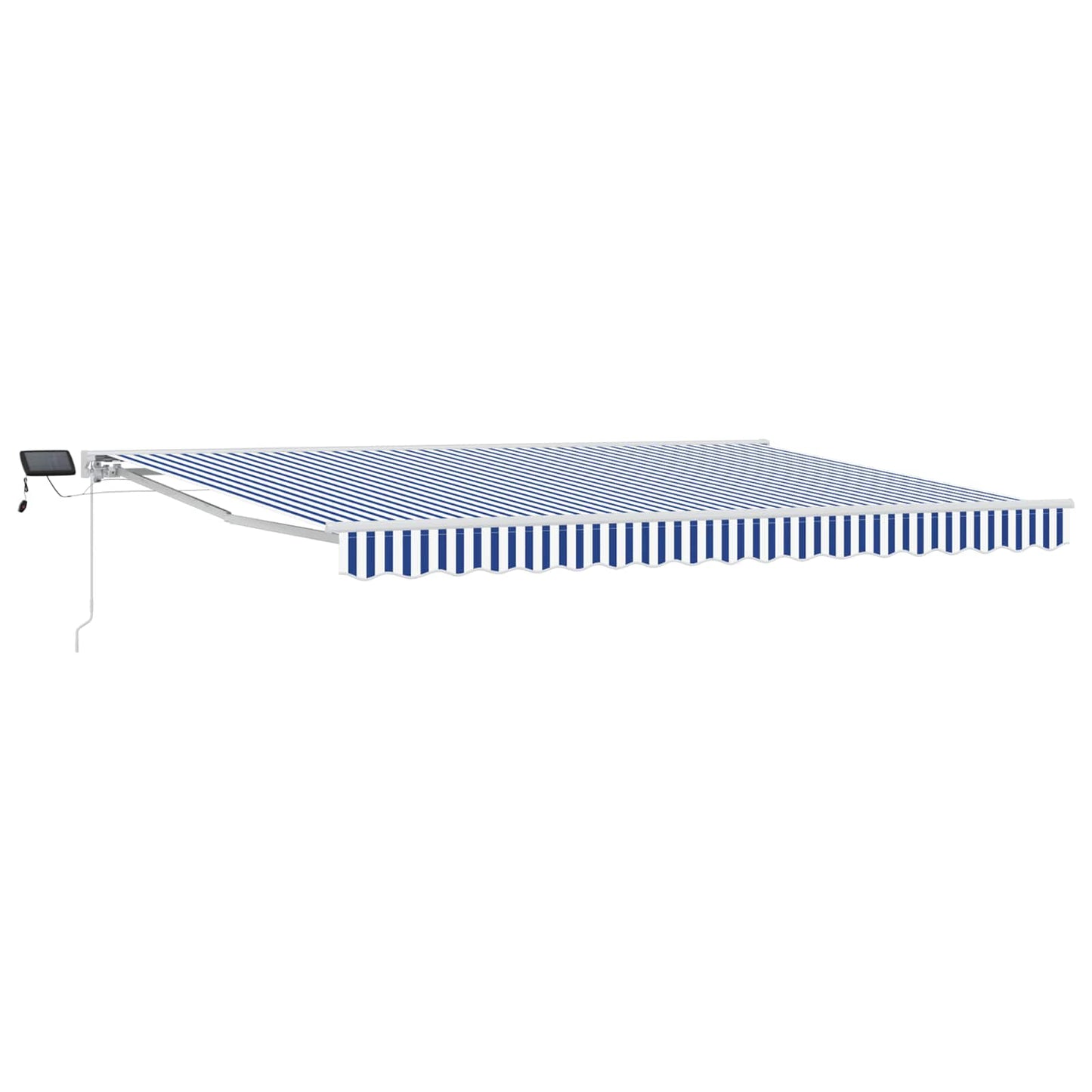 Cornice per Tenda Manuale con LED Blu e Bianco 5 x 3 m | homemem39