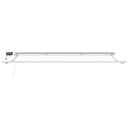 Cornice per Tenda Manuale con LED Borgogna e Bianco 5 x 3 m | homemem39