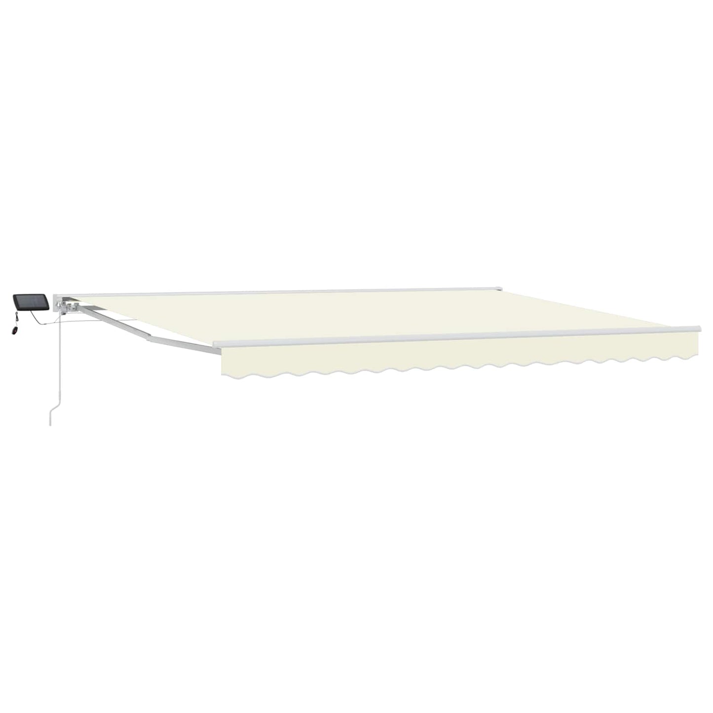 Cornice per Tenda Manuale con LED Crema e Bianco 5 × 3,5 m | homemem39