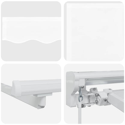 Cornice per Tenda Manuale con LED Bianco 5 × 3,5 m | homemem39