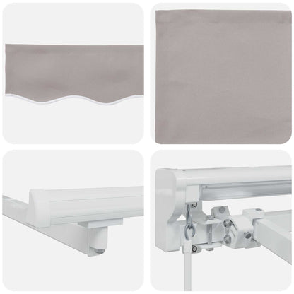 Cornice per Tenda Manuale con LED 5 × 3,5 m | homemem39