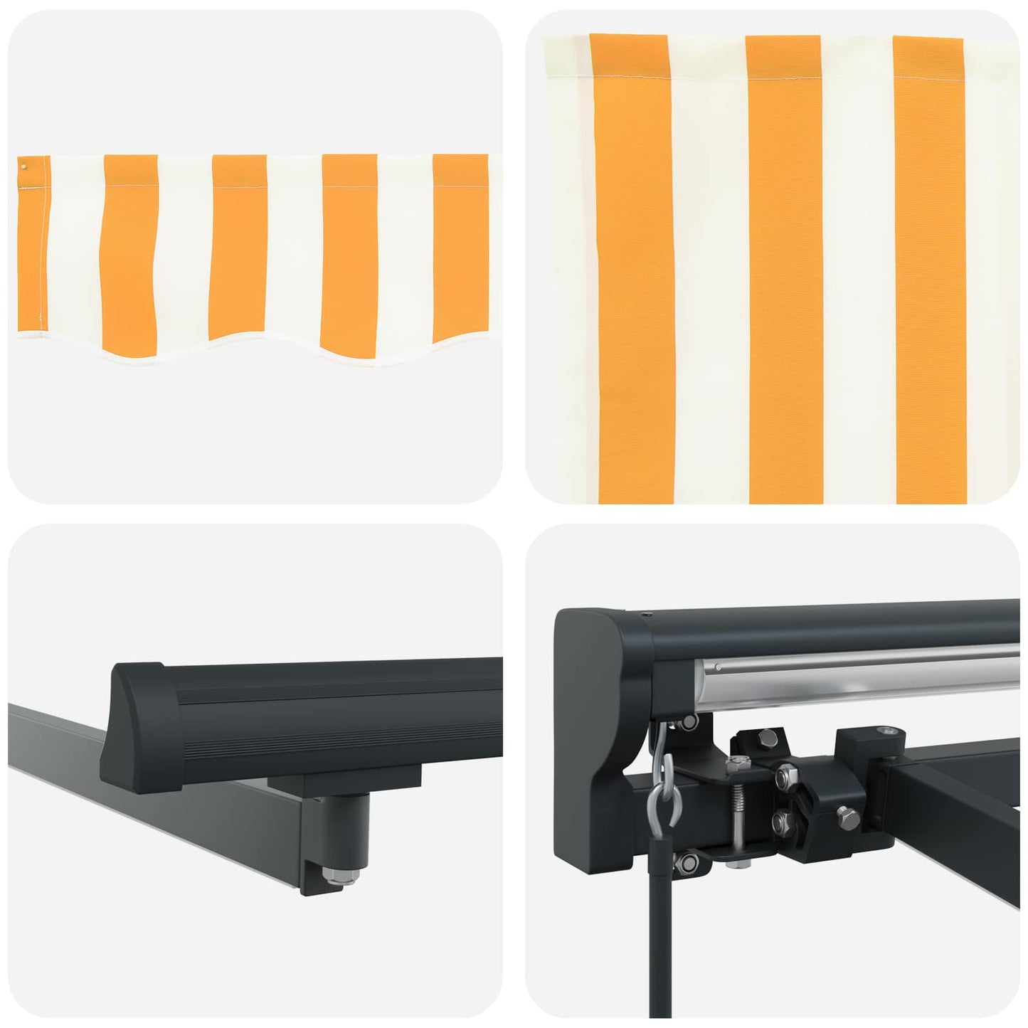 Cornice per Tenda Manuale con LED 3 x 2 m | homemem39