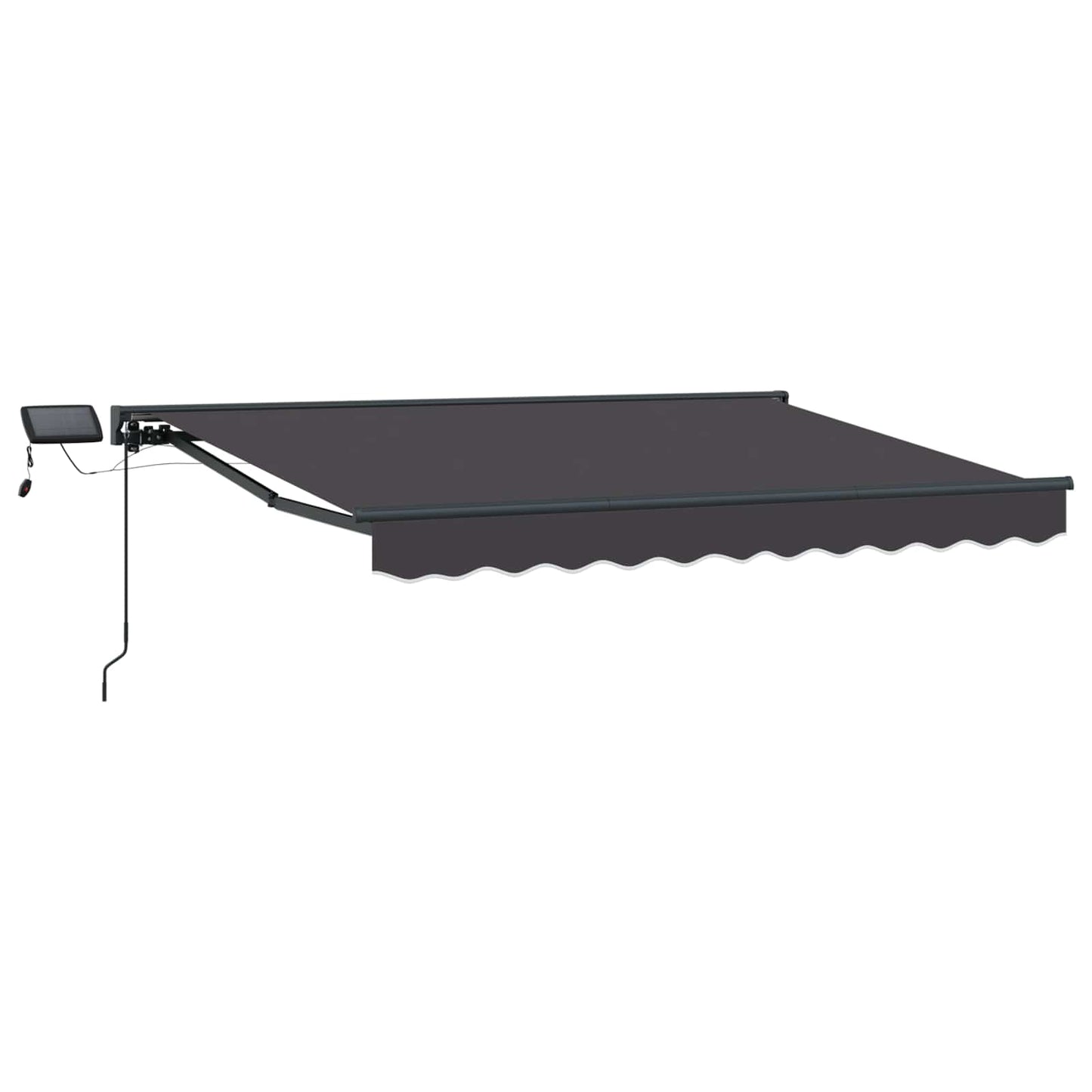 Cornice per Tenda Manuale con LED Antracite 3 x 2,5 m | homemem39