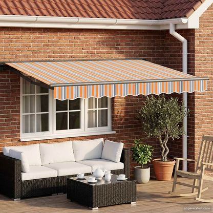 Cornice per Tenda Manuale con LED 3 x 2,5 m | homemem39