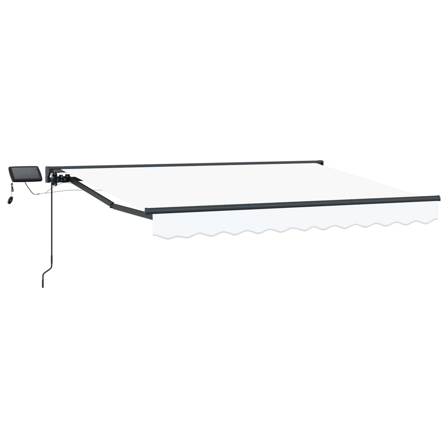 Cornice per Tenda Manuale con LED Bianco e Antracite 3 x 2,5 m | homemem39