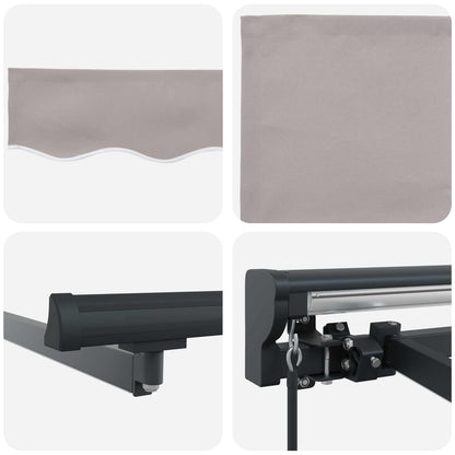 Cornice per Tenda Manuale con LED 3 x 2,5 m | homemem39