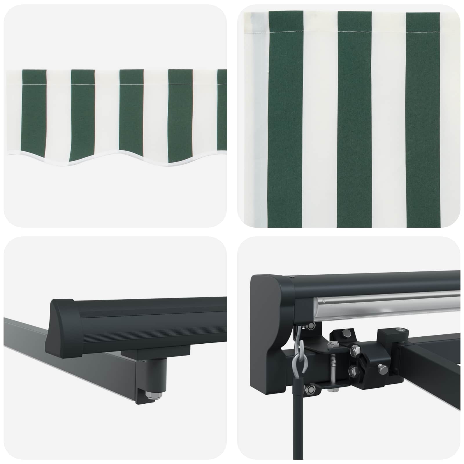 Cornice per Tenda Manuale con LED 3 x 2,5 m | homemem39