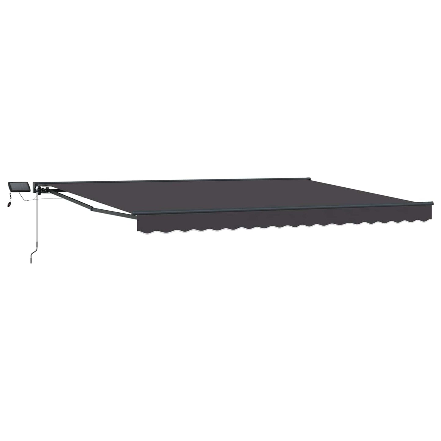 Cornice per Tenda Manuale con LED Antracite 4 × 3 m | homemem39