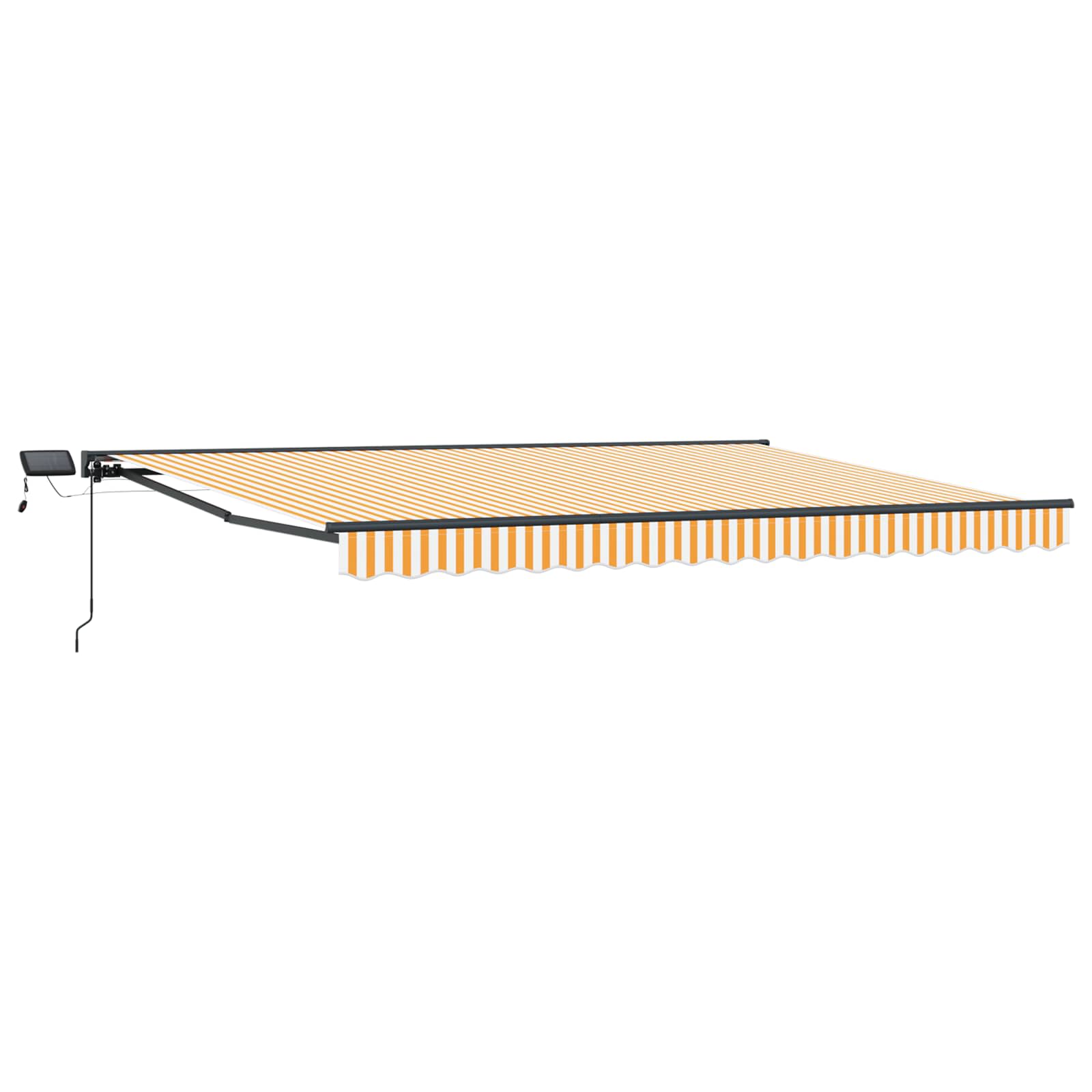 Cornice per Tenda Manuale con LED 4 × 3,5 m | homemem39