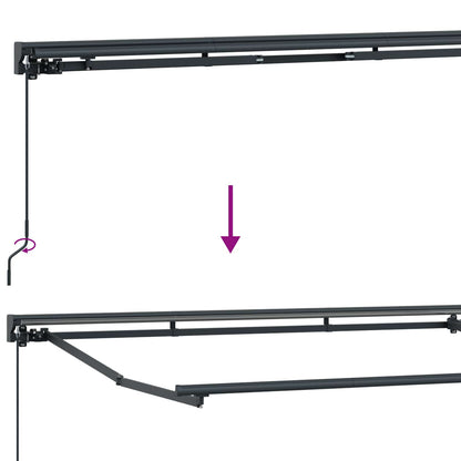 Cornice per Tenda Manuale con LED 4 × 3,5 m | homemem39